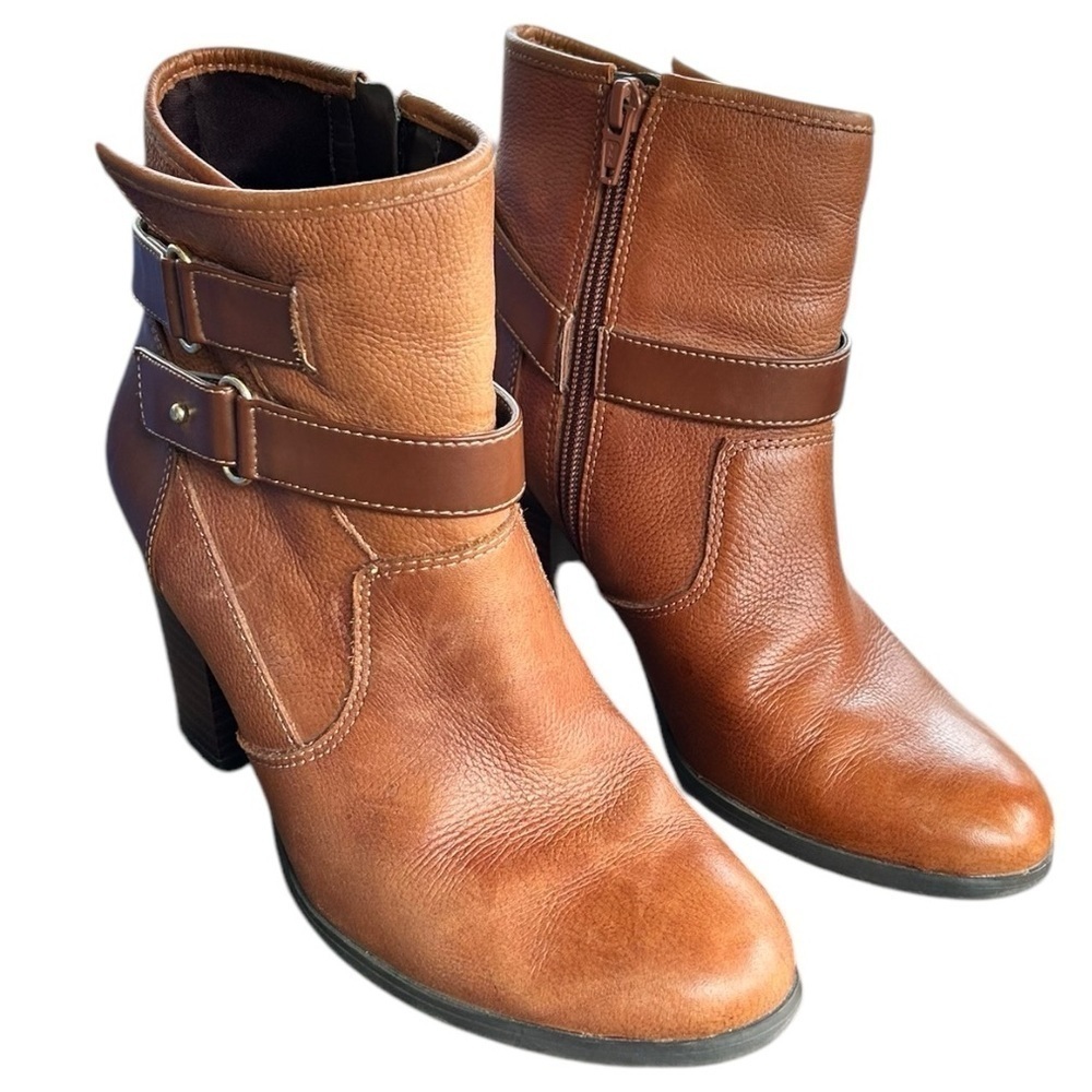 BAR III Women’s Leather Boots Booties Chestnut Tan Brown Size 7 EC - Picture 3 of 10